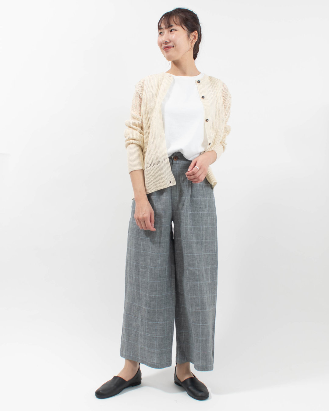 FIRST【Swarm リネンチェックワイドパンツ】 | FIRST 店舗案内